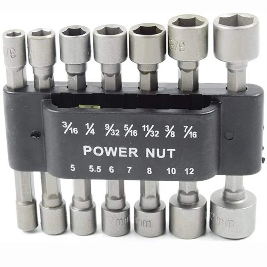 14pcs /Set Powerful Hexagon Handle Socket Wrench Screwdriver Bit For Electric Screwdriver Hand Tools
