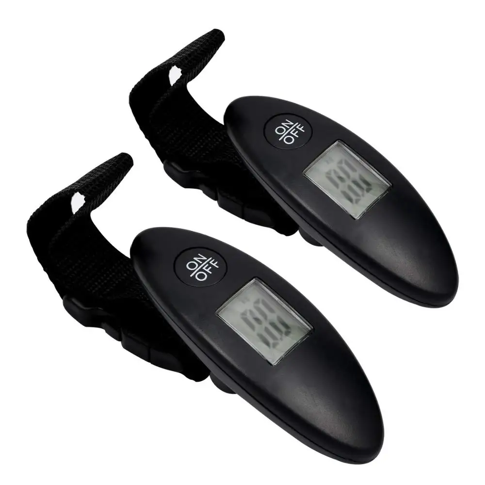 

Digital Hanging Luggage Scale(2 Pack), 88 Pounds with Tare Function, Portable Scale for Travel, Household and Gift, Black