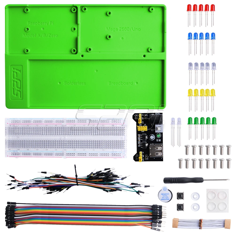 52Pi ABS эксперимент держатель платформа DIY комплект для Raspberry Pi 4B/3B+/3B/2B/B+, Zero/W Arduino Uno, Mega 2560