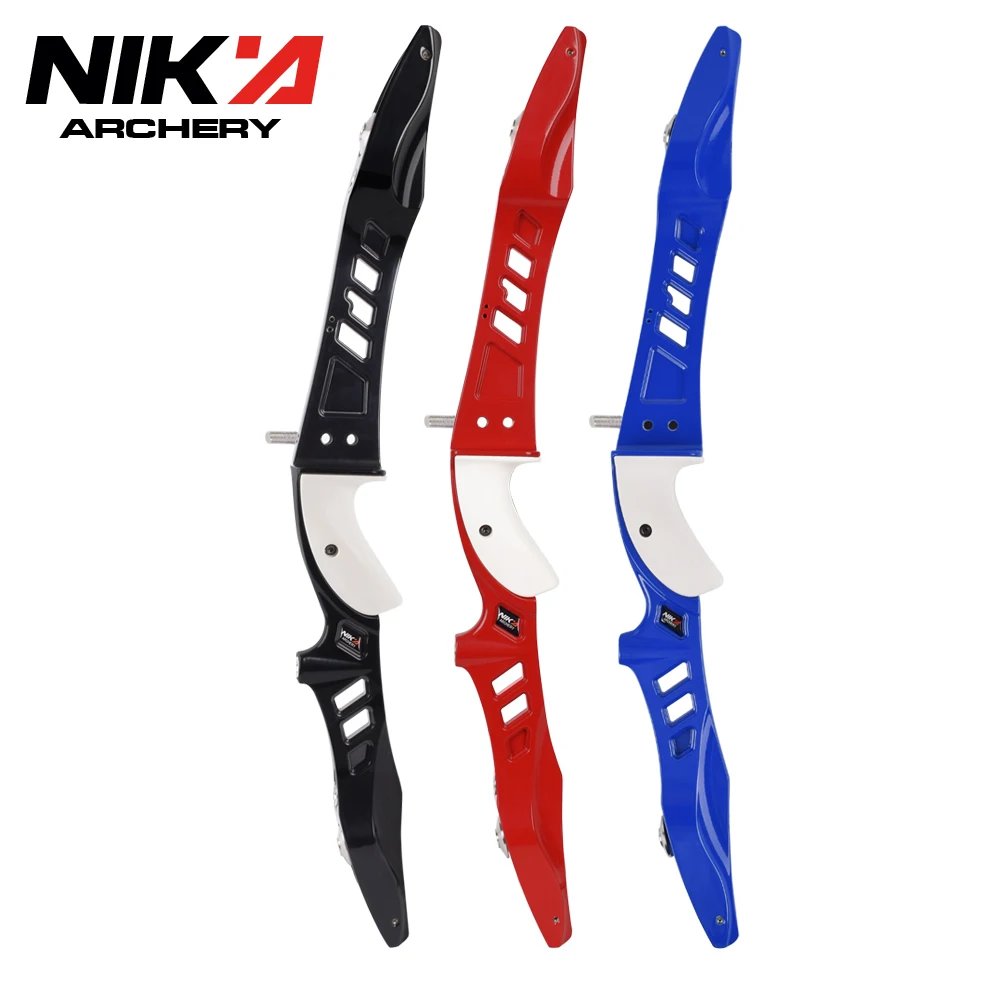 

68'' Recurve Bow 12-42lbs Right Hand Magnesium Alloy Handle Archery Traditional Recurve Take Down Bows 25" ILF Bow Riser