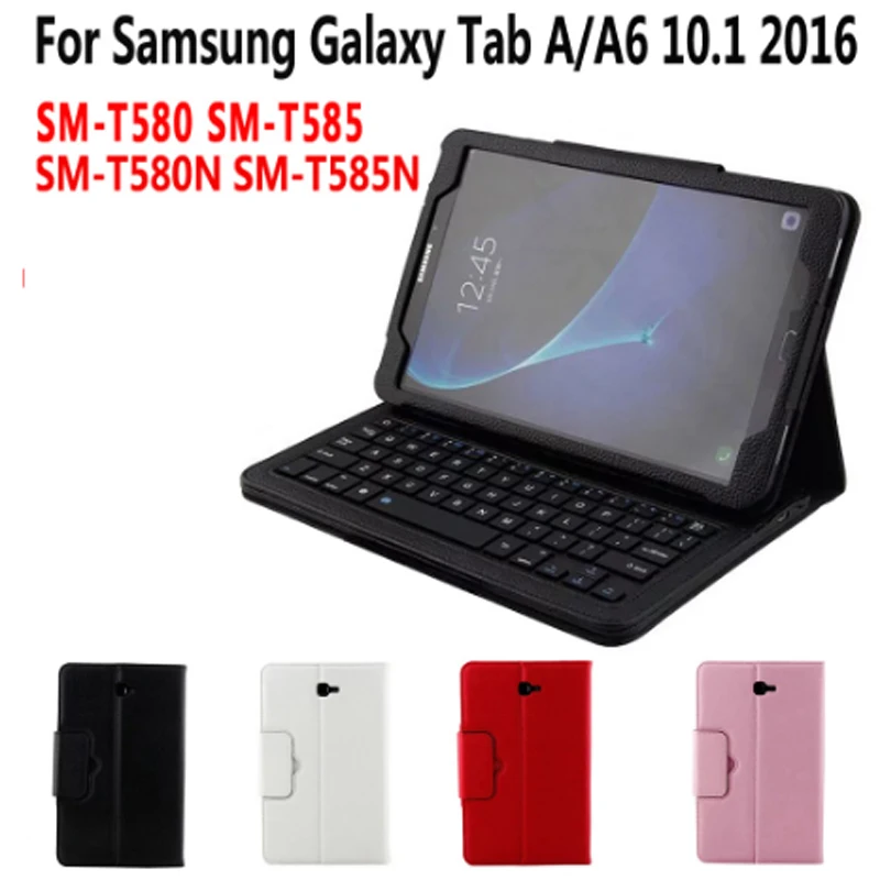 Bluetooth клавиатура чехол для Samsung Galaxy Tab A A6 10,1 T580 T585 T580N T585N T510 T515 клавиатура принципиально+ подарок