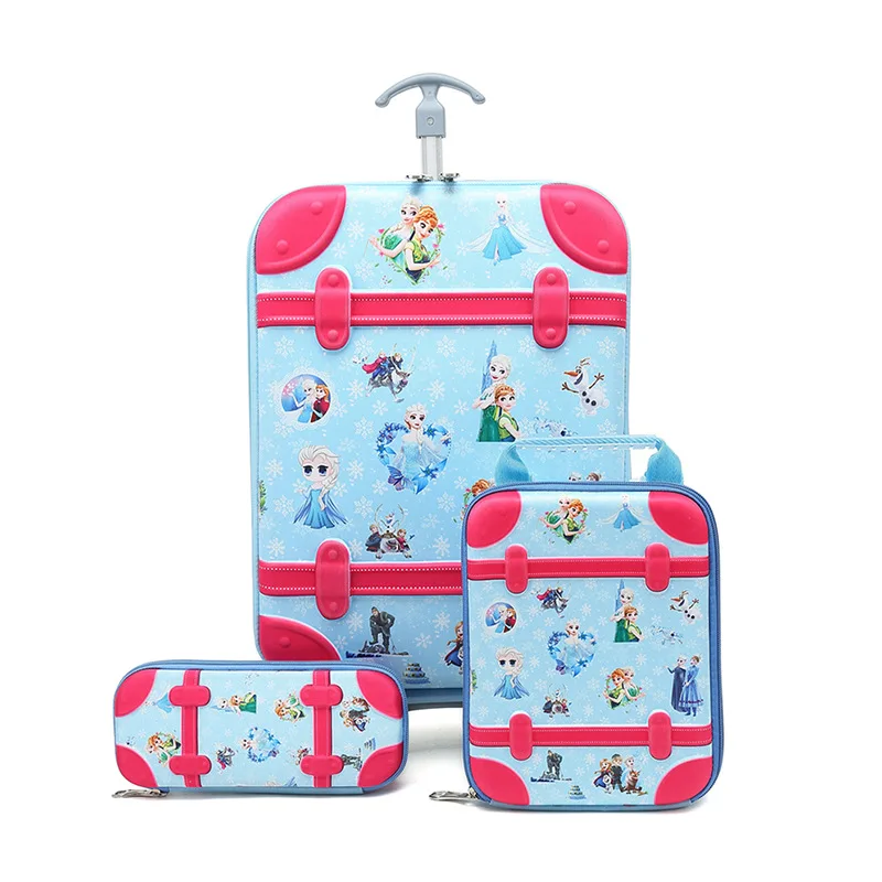 Детская школьная сумка для багажа, чемодан для девочек, детские сумки для путешествий, школьные сумки, сумки школьный рюкзак с колесами, сумка на колесах - Цвет: I
