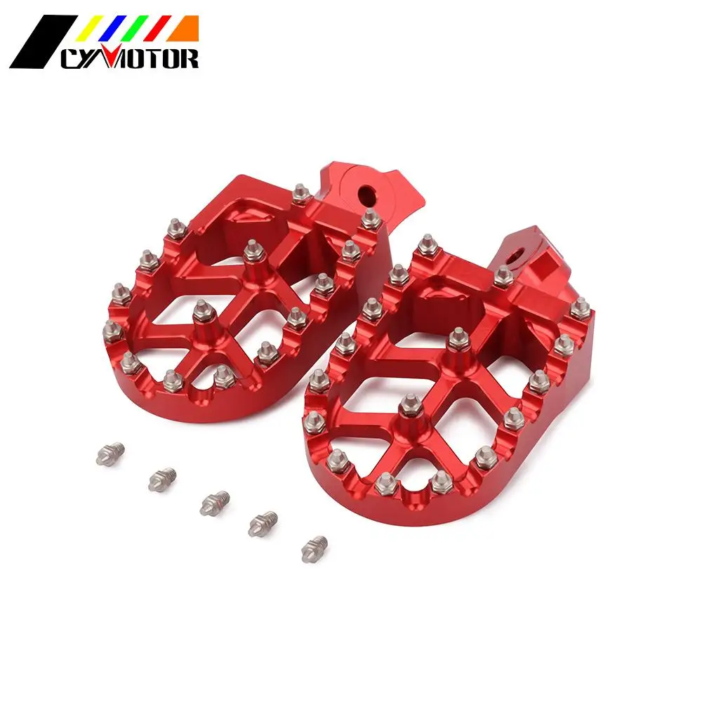 Мотоцикл подножки cnc колышки подножки подставки для ног для HONDA XR50R XR70 XR80 XR100 2000-2005 KAWASAKI KLR650 1987-2005