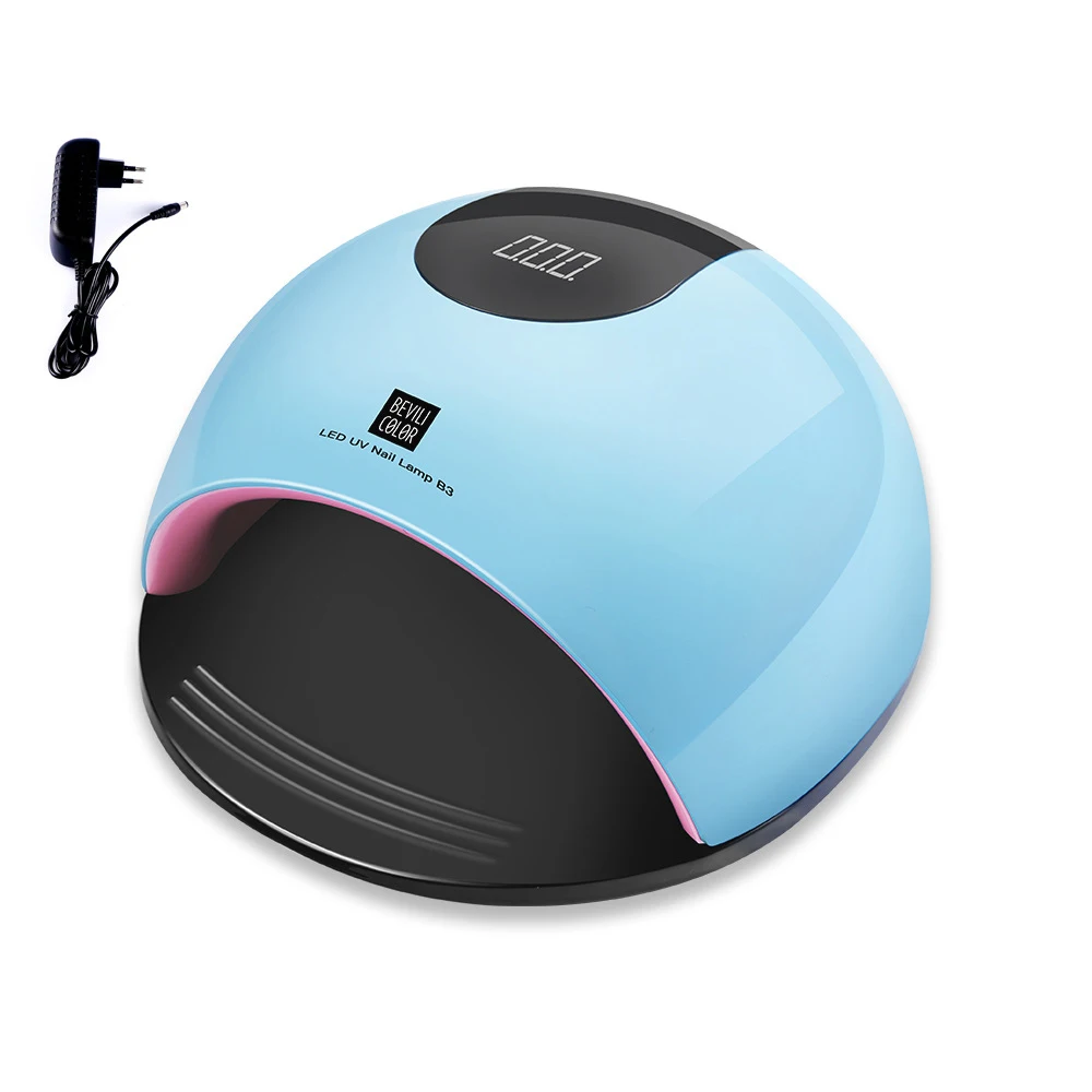 

50W UV LED Lamp Nail Dryer for Manicure Nails Curing Lamp Smart Polish Sensor Light Nail Art Tools (Blue 220V)