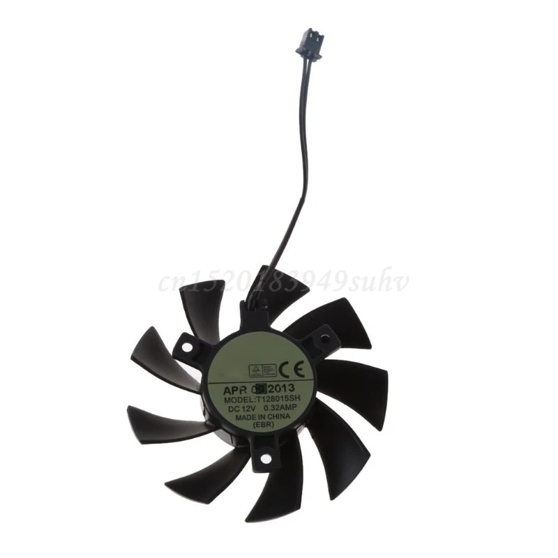 Кулеры для видеокарты EVGA GTX 650 650Ti кулеры графической карты T128015SH 75 мм 2Pin DC 12 В 450