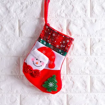 

Apple Bag Christmas Stockings Candy Gift Bag Christmas Decorations For Home Festival Party Ornaments Christmas Tree Pendant
