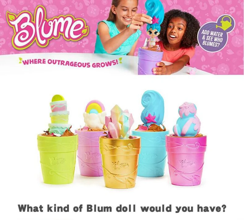 Blume куклы игрушки хобби Волшебные куклы аксессуары цветочный горшок Блум сюрприз глухая коробка Лейка цветок кукла с длинными волосами девочка подарок