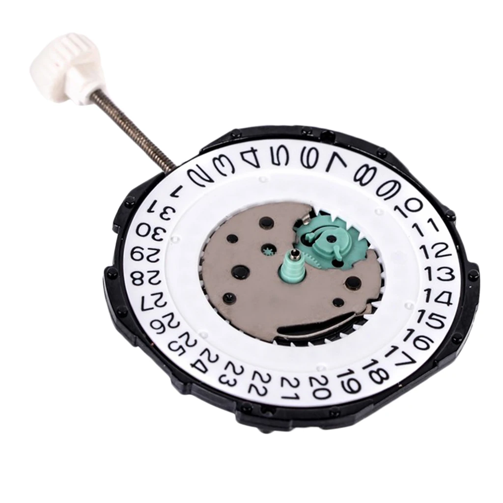 Watch Dial with 3 Hands Clock Movement Double/Single Calendar 2.4x0.4cm