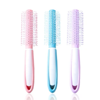 

Women Round Hair Care Brush Hairbrush Salon Styling Dressing Curling Comb Curly Hairbrush Massage Roller Comb Hairdressing Tools