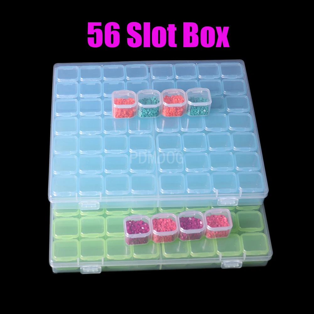 68 Slots Plastic Storage Box Diamond Painting Kits Nail Art Rhinestone  Tools Beads Storage Boxes Case Organizer Holder Sale - AliExpress