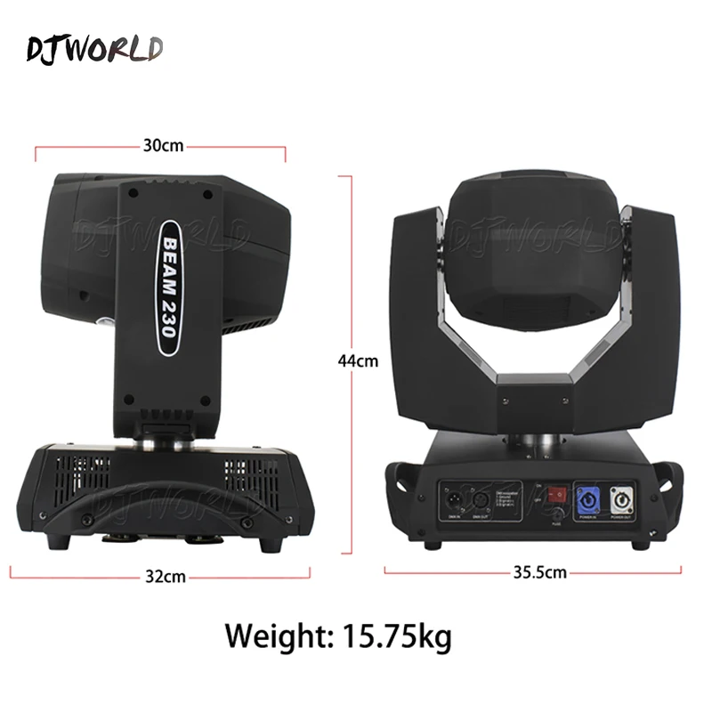 Djworld Bulb Beam 7R 230W Moving Head Light Stage Equipment DMX Light For Dj Disco Party Bar Professional Effect Lighting