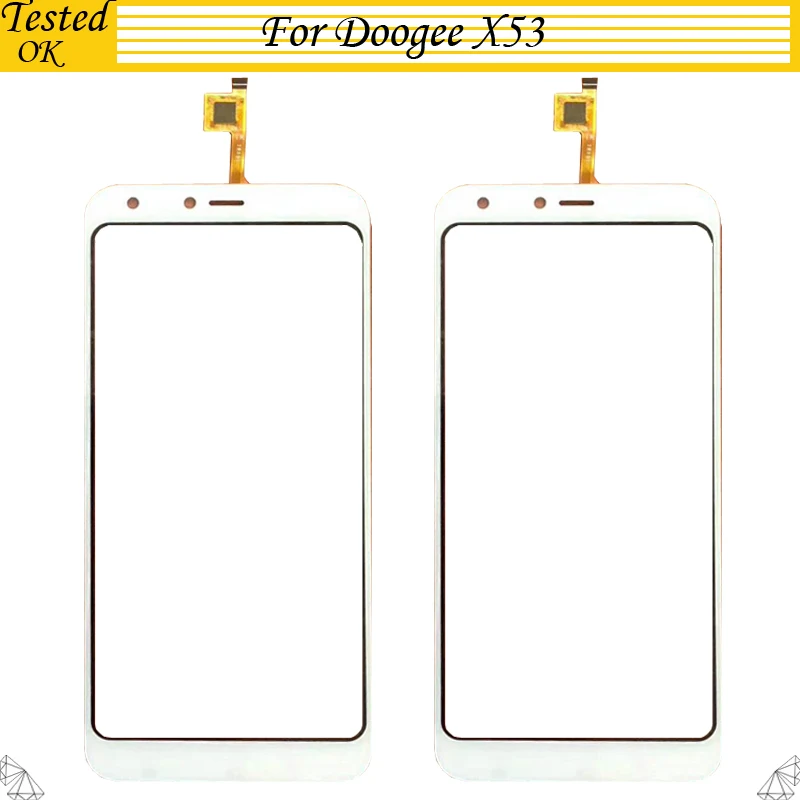 Сенсорная панель дигитайзер для Doogee X53 сенсорный экран дигитайзер Передняя стеклянная панель Датчик Для Doogee X 53 сенсорный экран