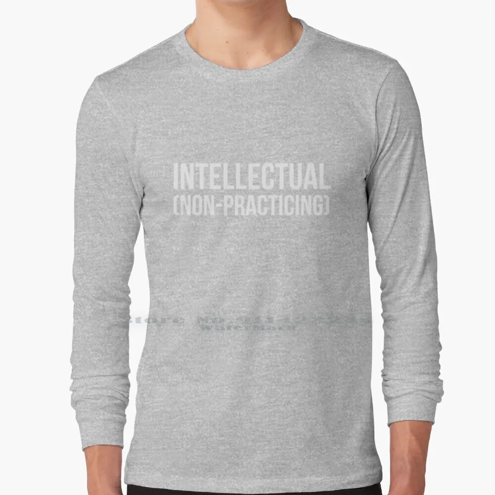 Maglietta A Maniche Lunghe Intellettuale (Non Pratica) Maglietta Divertente Humour Dark Academia Estetica Tsh La Storia Segreta Donna Crostata