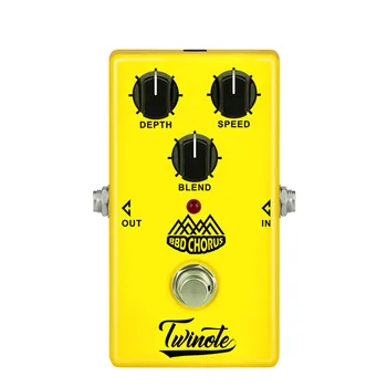 

Hot 1PC Twinote Guitar Effector BBD Chorus Effector Educational Musical Concert Instrument Toy For Kids Christmas Gift - Yellow