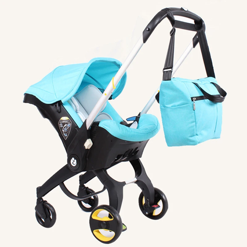 

4 In 1 Carseat Baby Stroller Mommy Bag Storage Organzier Baby Carriage Hanging Bag Multi-functional Baby Cart Nursing Bottle Bag