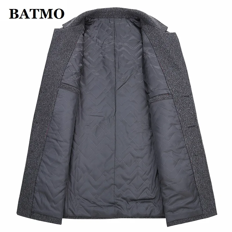 BATMO/Новое поступление, зимний высококачественный шерстяной Тренч для мужчин, мужские шерстяные повседневные куртки, большие размеры M-4XL 896