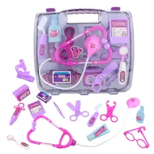 Детский стетоскоп, игрушка доктора, детские игрушки для игр, набор для моделирования, медицинский набор с портативным чемоданом, ролевые Игрушки для девочек, инструмент для стоматолога