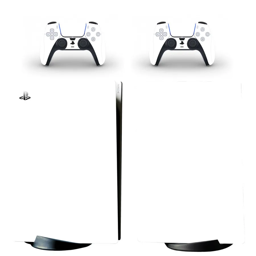 Black White Gray Style Skin Sticker for Playstation 5 PS5 Digital Edition Console & 2 Controllers Vinyl Protective Decal Skins 