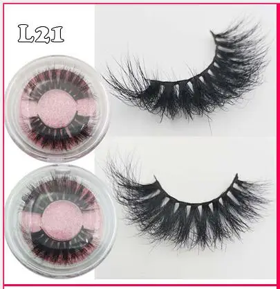 25 мм норковые ресницы 25 мм lashes pack норковые 25 мм ресницы 25 мм ресницы висящие 25 мм ресницы много Макияж 3d Ресницы упаковка ресниц - Цвет: L21