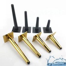 

4Pcs/Set Furniture Legs Metal Tapered Sofa Cupboard Cabinet Furniture Table Leg Sideboard Wardrobes Feet 12/15/20/25/30CM