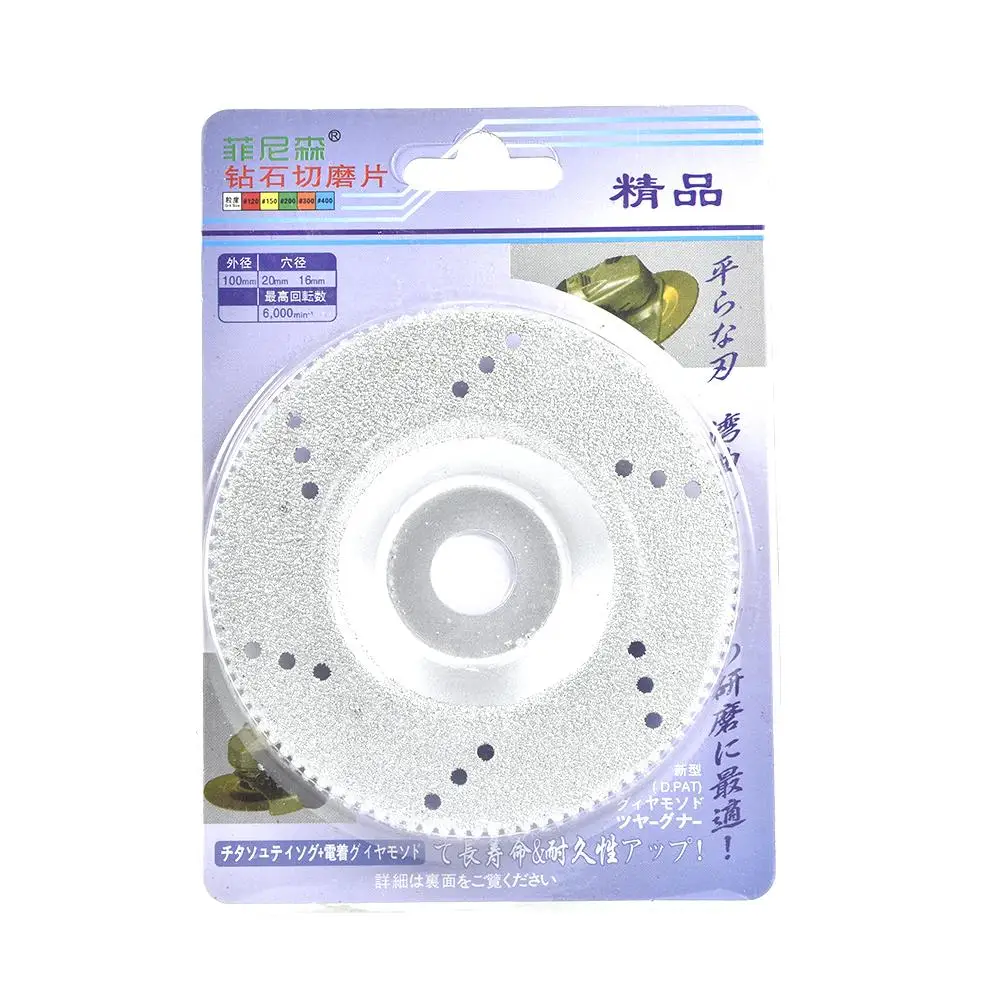 100mm Diamond Coated Grinding Disc Polishing Cutting Disc Marble Tile Grinding Tool Accessories