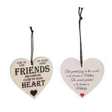 Большая радость мать акушерка Деревянный Висячие сердце медсестры подарок Студенческая табличка знак и друзья навсегда деревянные висячие сердце Frien