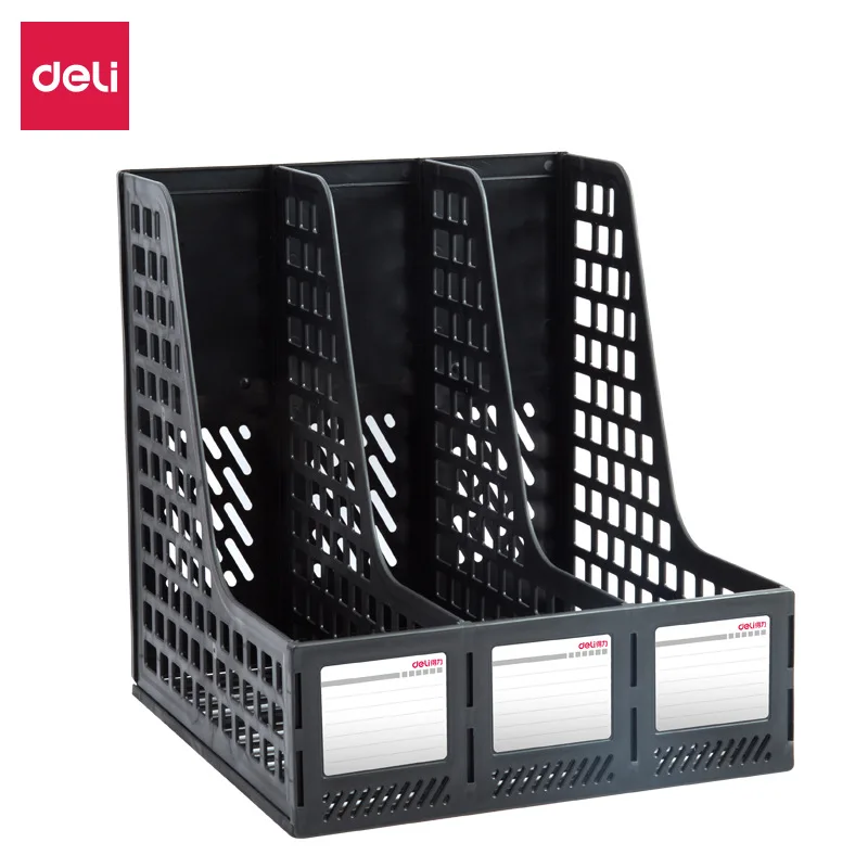 

Deli File Management Rack 33666 Triple File Box Information Rack File Column File Rack Office Supplies Wholesale