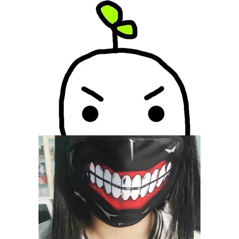 Одежда с надписью «Tokyo ghoul 2 для косплея канеки кэна, Пылезащитная маска Аниме Косплэй