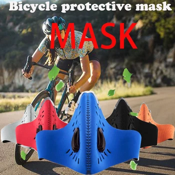 

Bicycle Protective Mask with 6-layer Filter Activated Carbon Anti-pollution Sport Training Riding Face Mask Breathable Dust Mask