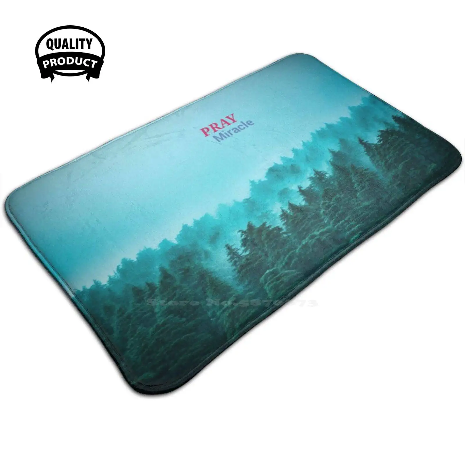 3D Мягкий Нескользящий Коврик Молитвенное чудо для меня коврик ног | Дом и сад
