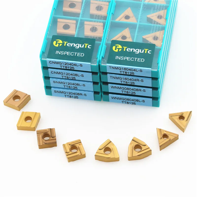 

10PCS VNMG160404 VNMG160408 TM TT8125 High Quality Carbide Outer Turning Tool VNMG 160408 160404 CNC Lathe