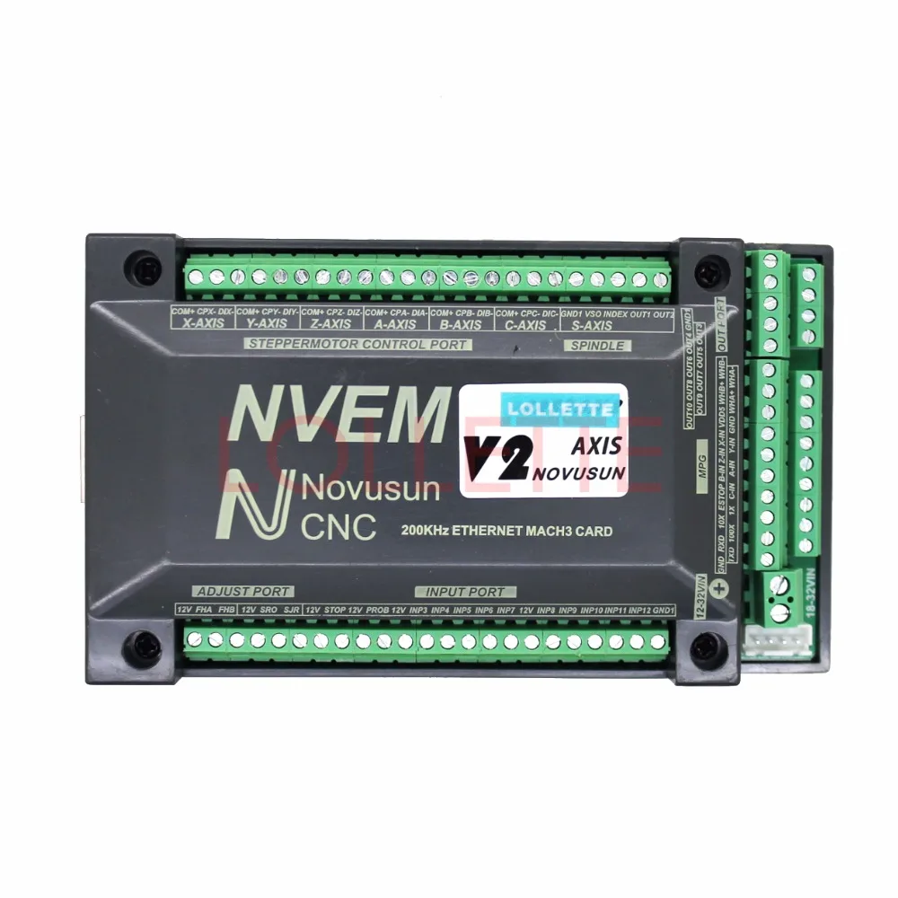 NVEM ЧПУ контроллер 3/4/5/6 Axis MACH3 Ethernet интерфейсная плата карта 200 кГц для шагового