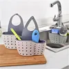Useful Suction Cup Kitchen Sponge Drain Holder PP rubber Toilet Soap Shelf Organizer Sponge Storage Rack Basket Wash Cloth Tools ► Photo 3/5