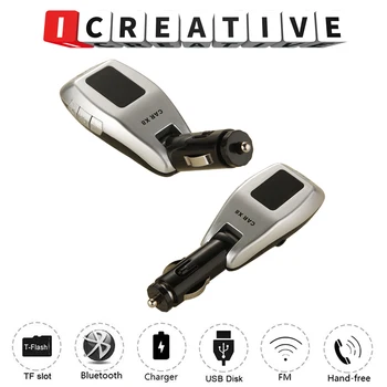 

X8 Car Handsfree Wireless Bluetooth Kit FM Transmitter LCD Car MP3 Player USB Charger FM Modulator Car Accessories