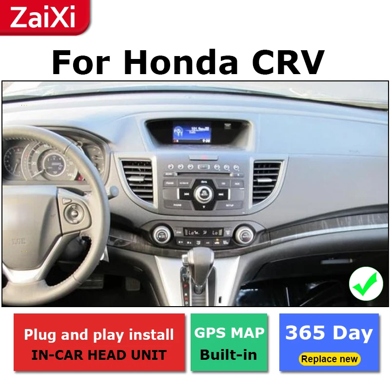 Cheap 2 Din Android radio bluetooth GPS Navigation wifi Stereo video For Honda CRV 2012~2016 Car Multimedia Player 4