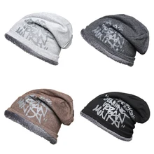 Мужская и женская шапка бини, бархатная сутулящаяся шапочка, мешковатая шапка, теплые шапки, шапка, защита ушей для зимнего катания на лыжах, скейтборде, велосипеде