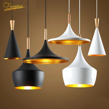 

Nordic LED Pendant Lamp Lighting Creative Iron Pendant Lights Black Living Restaurant Coffee Interior Decoration Hanging Lamp