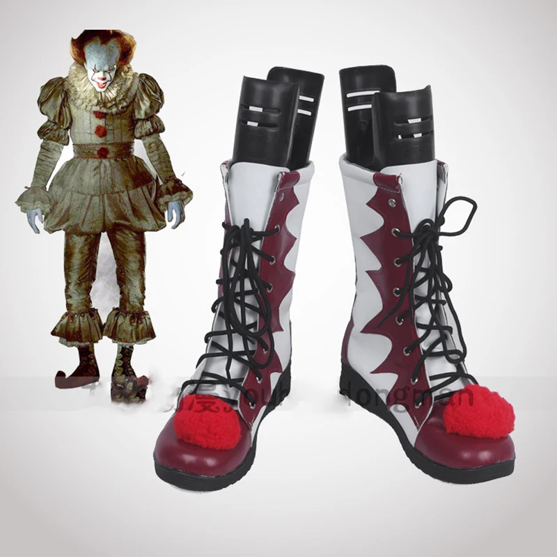 Стивен Кинг это S Pennywise клоун обувь и костюмная Маска Косплей взрослых мужчин и женщин сапоги Шлем Хэллоуин вечерние на заказ
