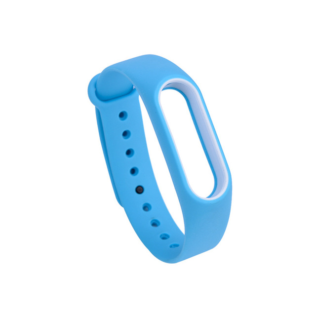 Soft Silicone For Xiaomi Mi Band 2 Replacement Sport Silicone Strap Wristband Bracelet Two-Tone Replacement Strap 23
