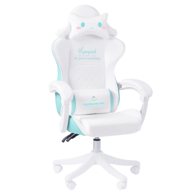 New product promotion light color series comfortable computer chair cute girl bedroom gaming chair liftable swivel