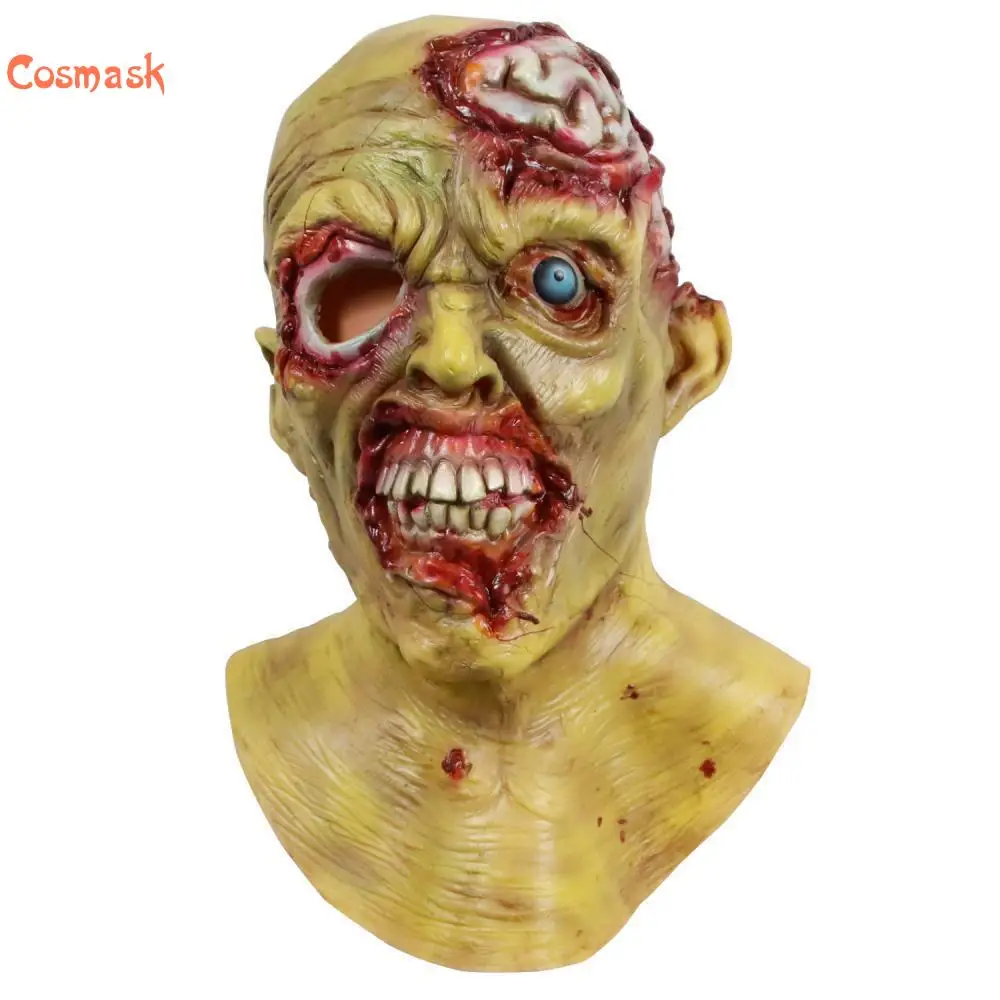 Cosmask Halloween Zombia Scary Mask Novelty Latex Costume Cosplay Party | Тематическая одежда и униформа