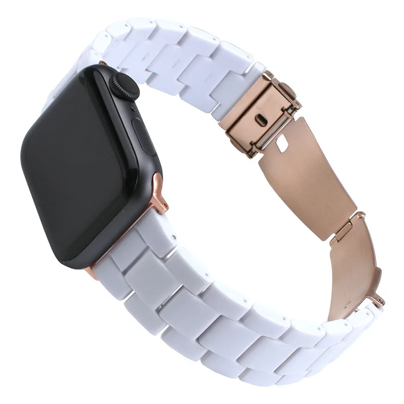 Essidi горячий полимерный браслет ремешок для Apple Watch Series 5 4 3 2 1 Женский Мужской умный Браслет Петля для Iwatch 38 40 42 44 мм