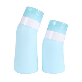

2PCS Silicone Shower Gel Bottles Soft Containers Toiletry Bottles Refillable Shampoo Containers Liquid Bottles for Home Travel O