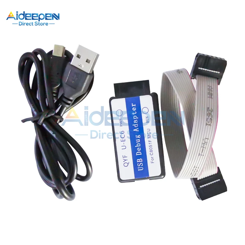 

U-EC6 USB Universal Emulator Downloader Programmer Compatible With C8051 Full Range of MCUs Support For WIN XP WIN7 WIN8 WIN10