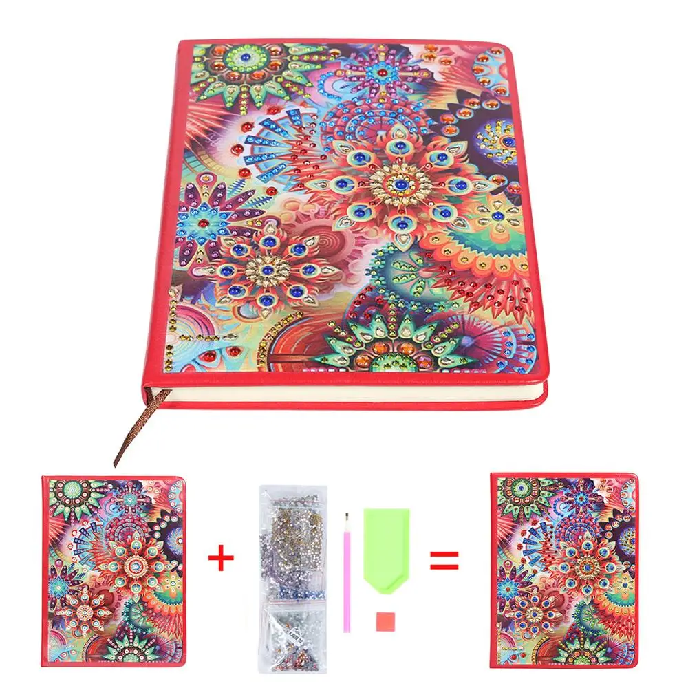 

100 Pages DIY Special Shaped Diamond Painting Notebook Diary Book Sketchbook Embroidery Diamond Cross Stitch Craft Gift