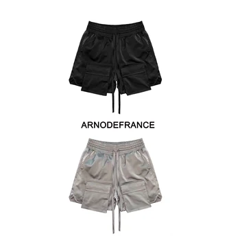 

Best Version 1:1 ARNODEFRANCE Multi Pockets Shorts Men Casual Shorts Reflective Waterproof Arno De France Breathable Shorts