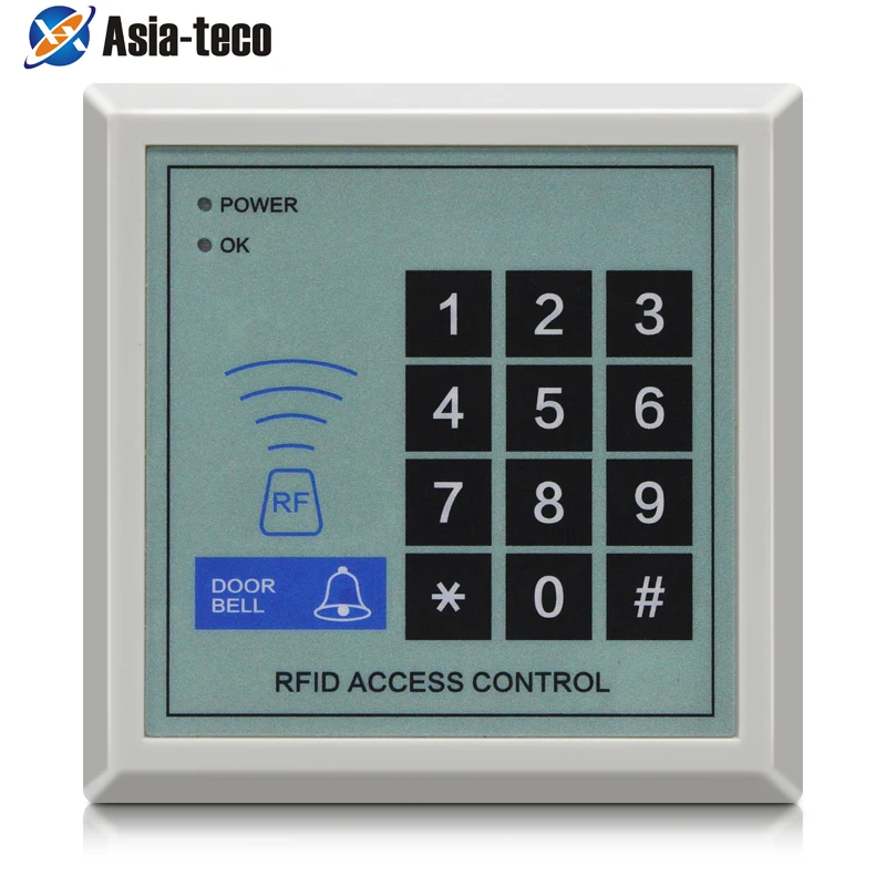 125Khz RFID Access Control System Device Machine Security RFID Proximity Entry Door Lock 1000 User Access Control Accessories