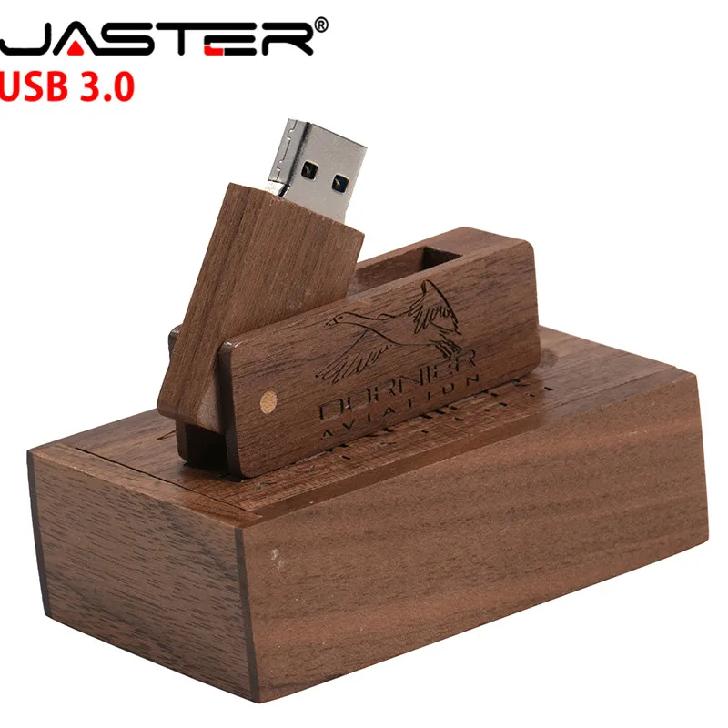 JASTER (Бесплатный Пользовательский логотип) деревянный saber usb 3 0 Флешка + коробка 4 ГБ