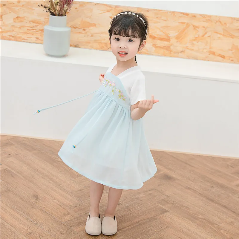 Детский ханбок; платье для девочек в Корейском стиле; весеннее платье с вышивкой; корейские свадебные платья в этническом стиле; Модная одежда для детей