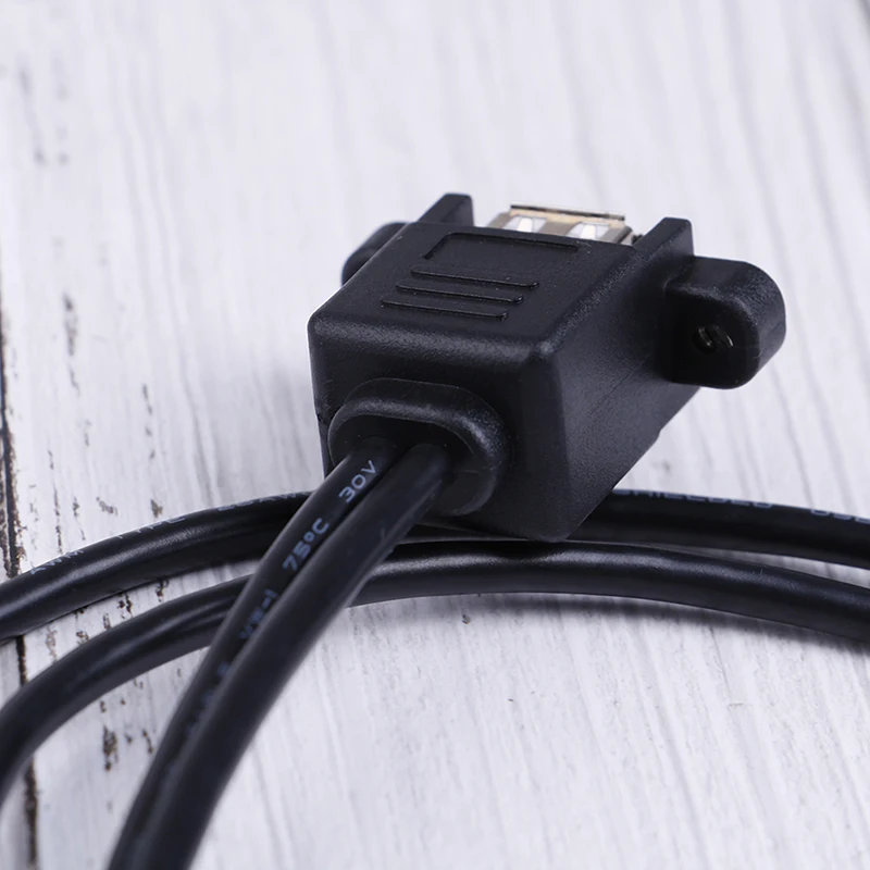 1 шт. двойной USB 2,0 удлинитель Профессиональный 1 гнездо панель крепление к 2 USB A мужской удлинитель 50 см